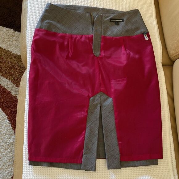 Gray Plaid Women's Skirt - Picture 6 of 7